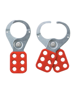 Safety Hasp,  Steel , Large, Red  Handle