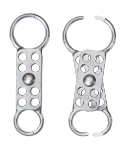 Safety Hasp, Dual Jaw, Aluminium