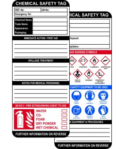 Chemical Safety Tag Inserts...