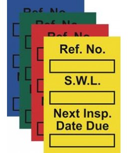 Safe Working Load Mini Tag...