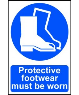 Protective footwear must be...
