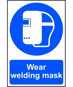 Wear welding mask