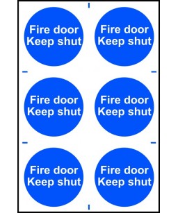 Fire Door Keep Shut Sign