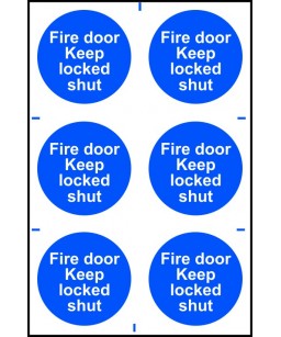 Fire door Keep locked Shut...