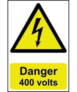 Danger 400 Volts Safety Sign
