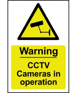 Warning CCTV Cameras in...