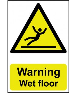 Warning Wet floor Safety Sign