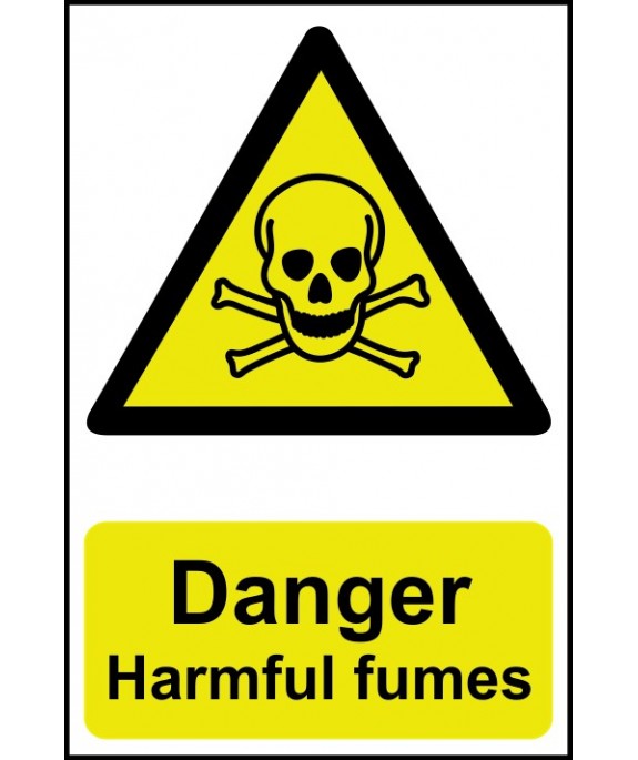 Danger Harmful fumes Safety Sign