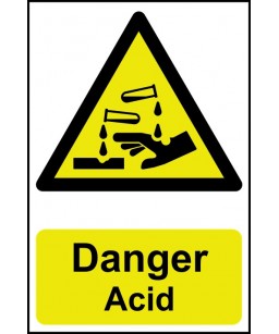 Danger Acid Safety Sign