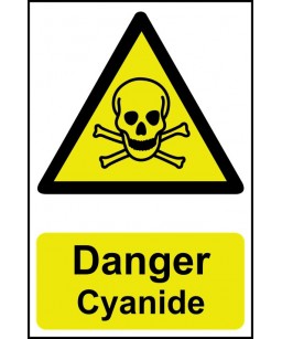 Danger Cyanide Safety Sign