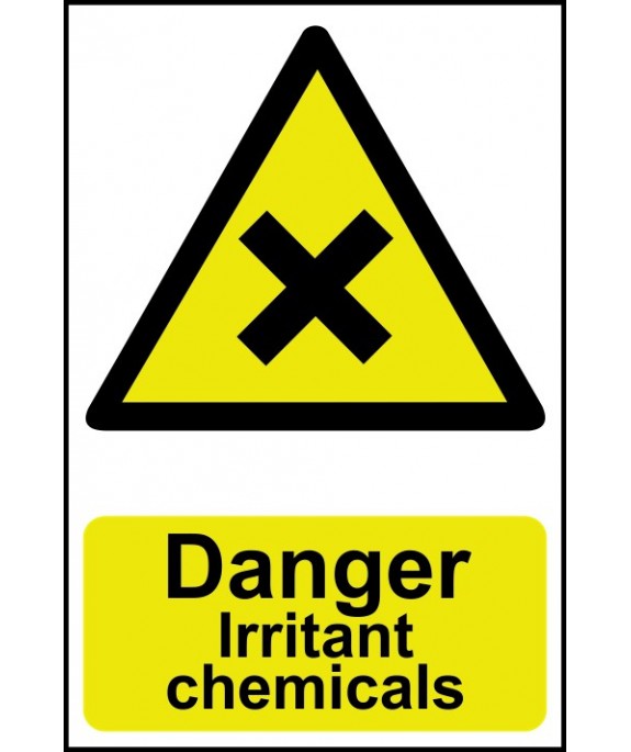 Danger Irritant chemicals Safety Sign