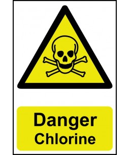 Danger Chlorine Safety Sign