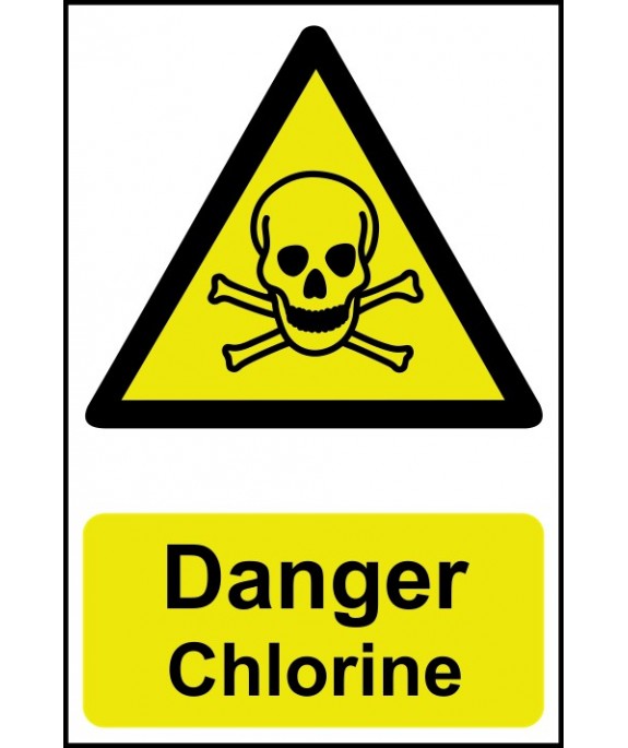 Danger Chlorine Safety Sign