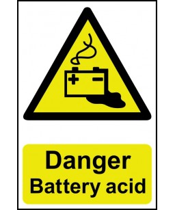 Danger Battery acid Safety...