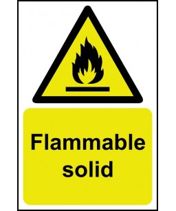 Flammable solid Safety Sign