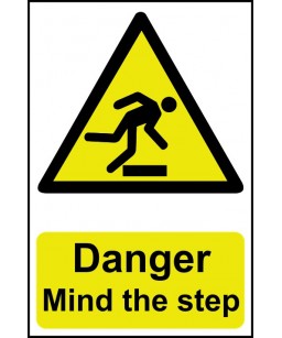 Danger Mind the step Safety...