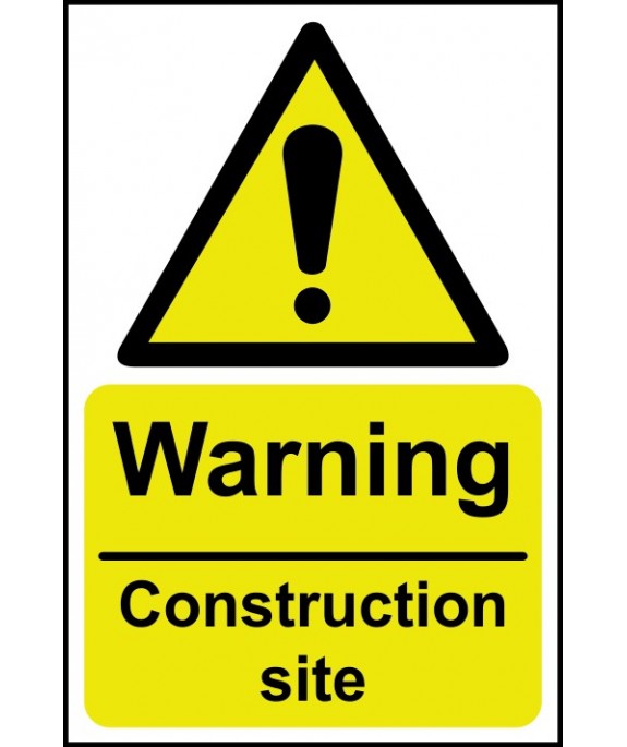 Warning Construction site Safety Sign
