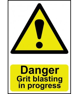 Danger Grit blasting in...