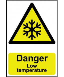 Danger Low temperature Sign