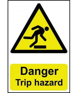 Danger Trip Hazard Safety Sign