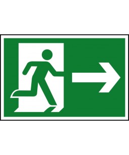 Running man Right Safety Sign