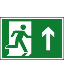 Running man up Safety Sign