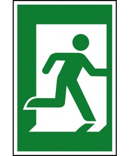 Right exit Safety Sign