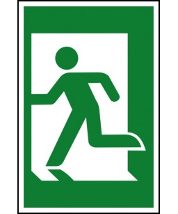 Left exit Safety Sign