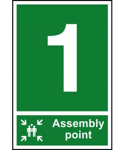 1 Assembly point Safety Sign