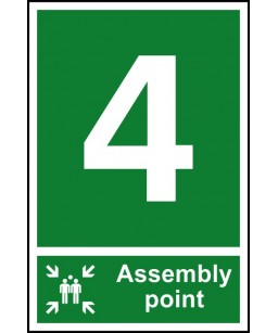 4 Assembly point Safety Sign