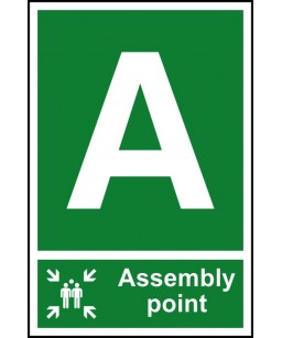 A Assembly point Safety Sign