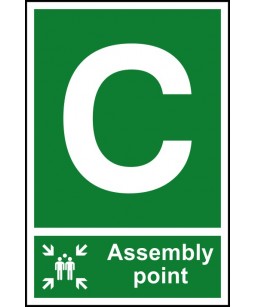 C Assembly point Safety Sign