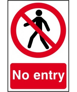 No Entry Safety Sign