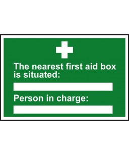 The nearest first aid box...