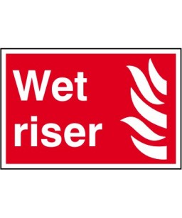 Wet riser Sign