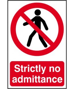 Strictly no admittance...