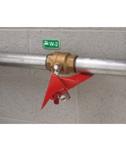 Ball Valve Lockout  - fits valves up to 31mm to 76mm diam.