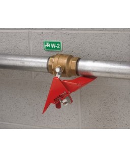 Ball Valve Lockout  - fits valves up to 31mm to 76mm diam.