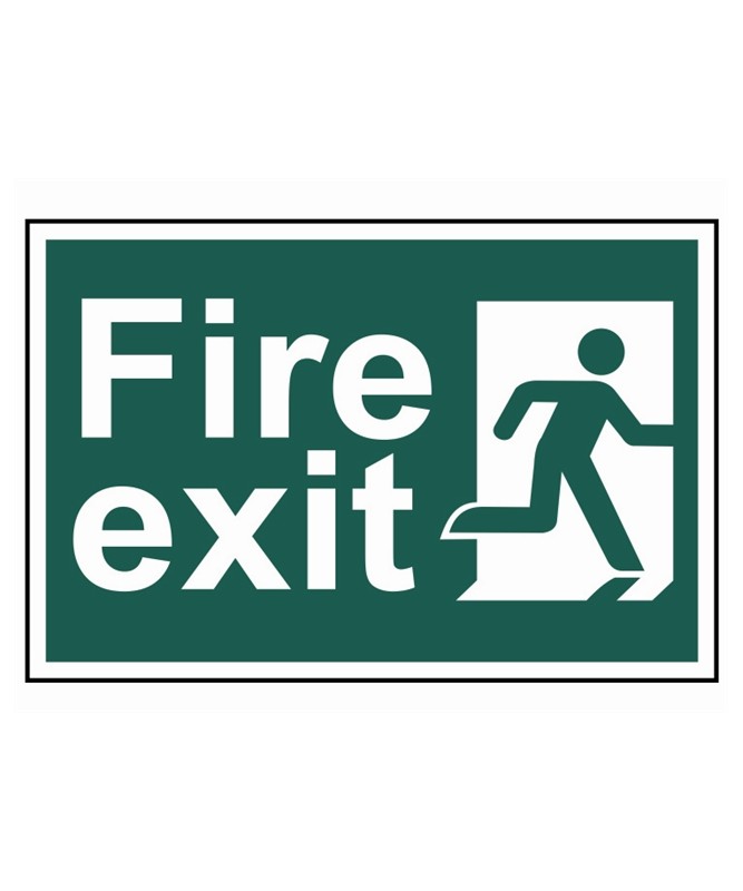 Fire Exit Man Running Right Fire Exit Man Running Right