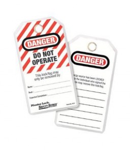Lockout tags (12) Danger- do not operate-497A