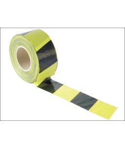 Barrier Tape 70mm x 500m Black & Yellow