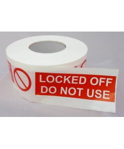 Locked Off Do Not Use Barrier Tape 250m x 75mm