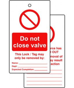 Lock Out Tags Range A
