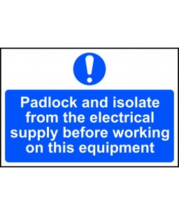Padlock and isolate from...