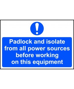 Padlock and isolate from...