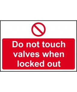 Do not touch valves when...