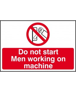Do not start Men working on...