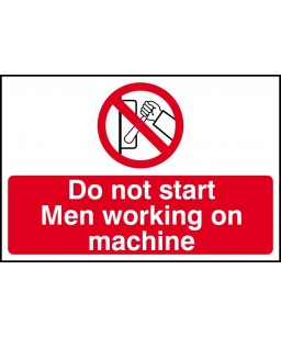 Do not start Men working on...