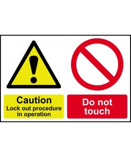 Caution Lockout procedure...