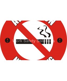 No Smoking Floor Marking Signs